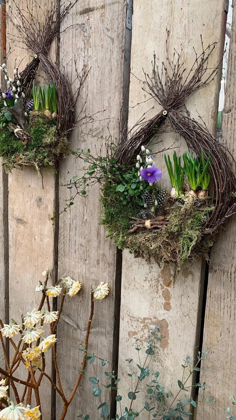 Reception & tables — wedding flowers by Moo's Flowers