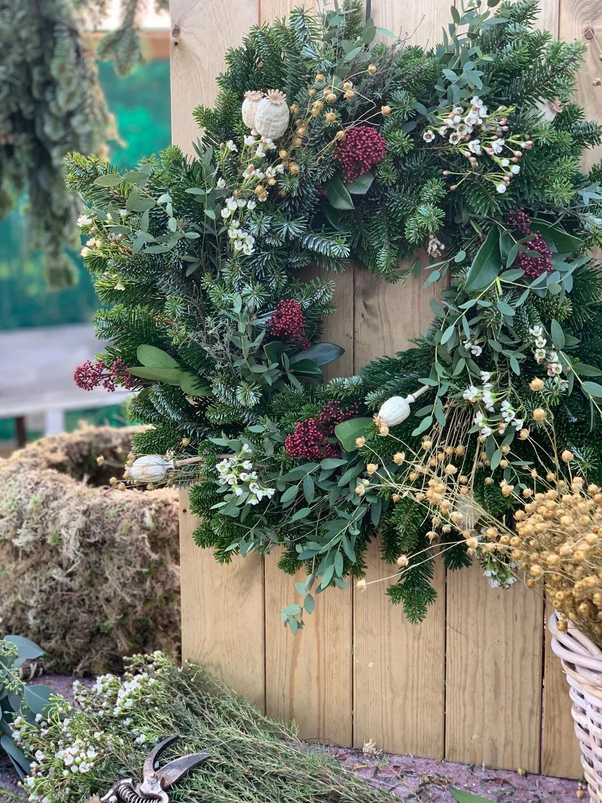 Premium seasonal floral arrangement by Moo's Flowers in Suffolk